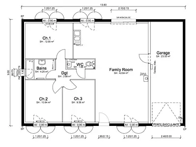 Maison neuve, 85 m²