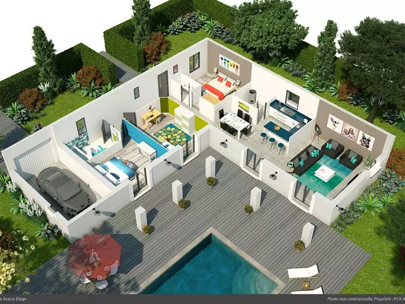 Maison neuve, 90 m² - Cotignac (83570)