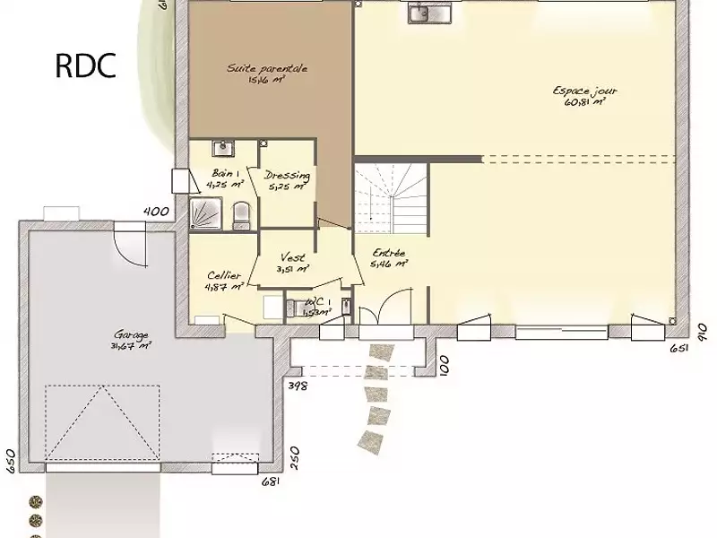 Maison neuve, 242 m² - Domont (95330)