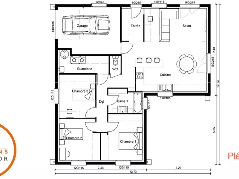 Maison neuve, 99 m² - Roderen (68800)