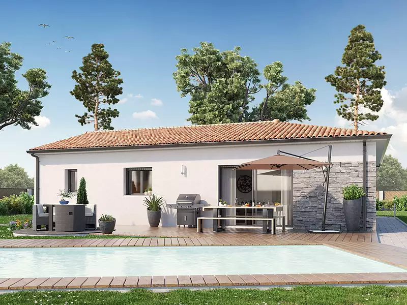 Maison neuve, 89 m² - Gastes (40160)