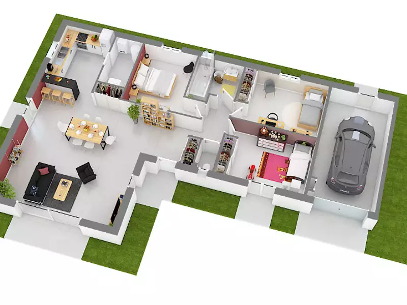Maison neuve, 95 m² - Lent (01240)