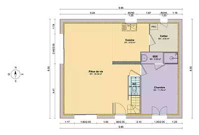 Maison neuve, 124 m²