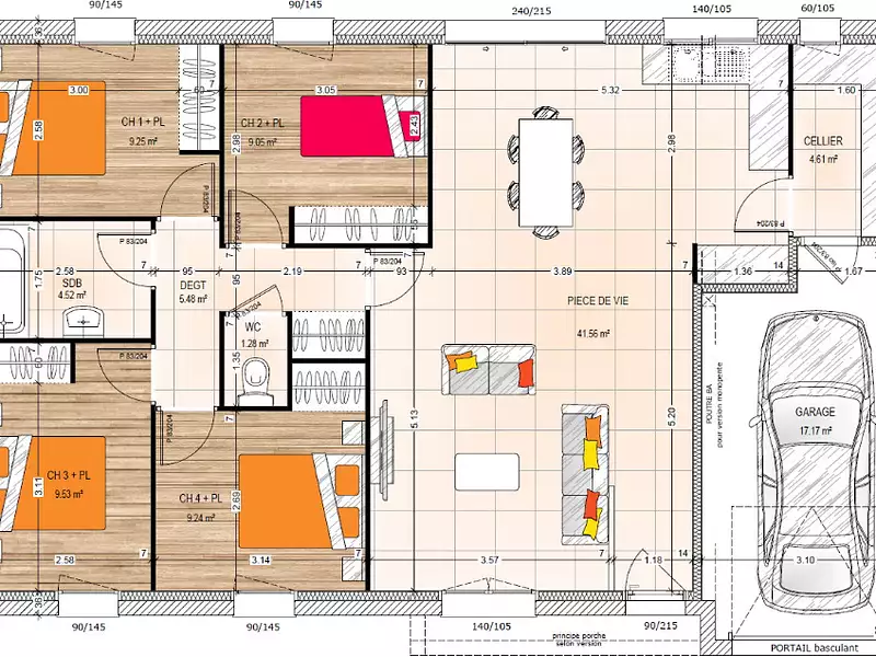 Maison neuve, 94 m² - Saint-Melaine-sur-Aubance (49610)