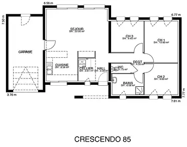 Maison neuve, 85 m²