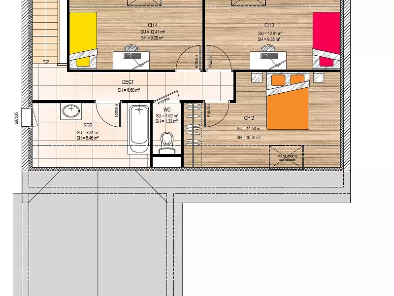Maison neuve, 110 m² - Tigné (49540)