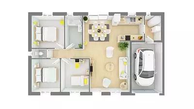 Maison neuve, 68 m²