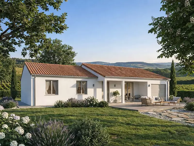 Maison neuve, 105 m² - Saint-priest-bramefant (63310)