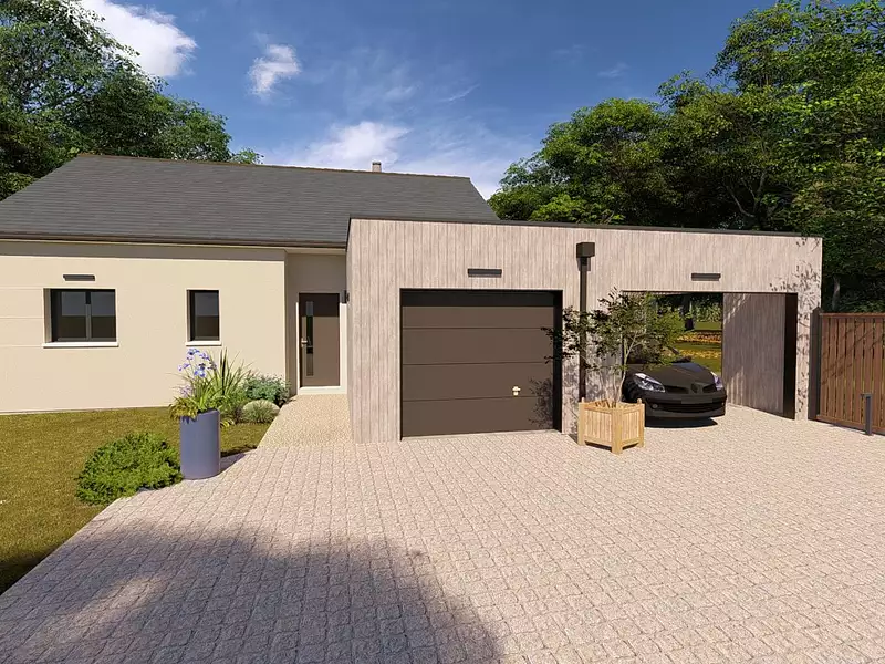 Maison neuve, 80,17 m² - Roiffé (86120)