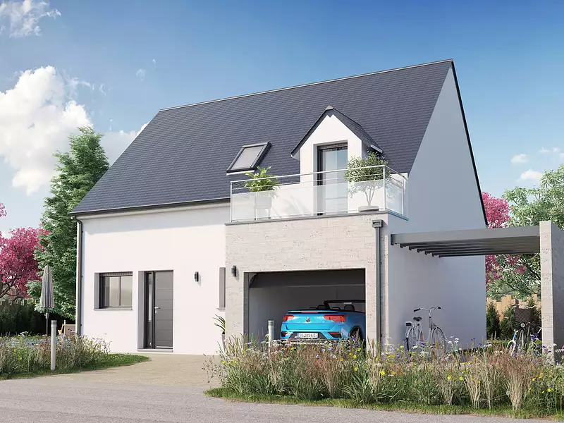 Maison neuve, 95 m² - Champigny en Rochereau (86170)