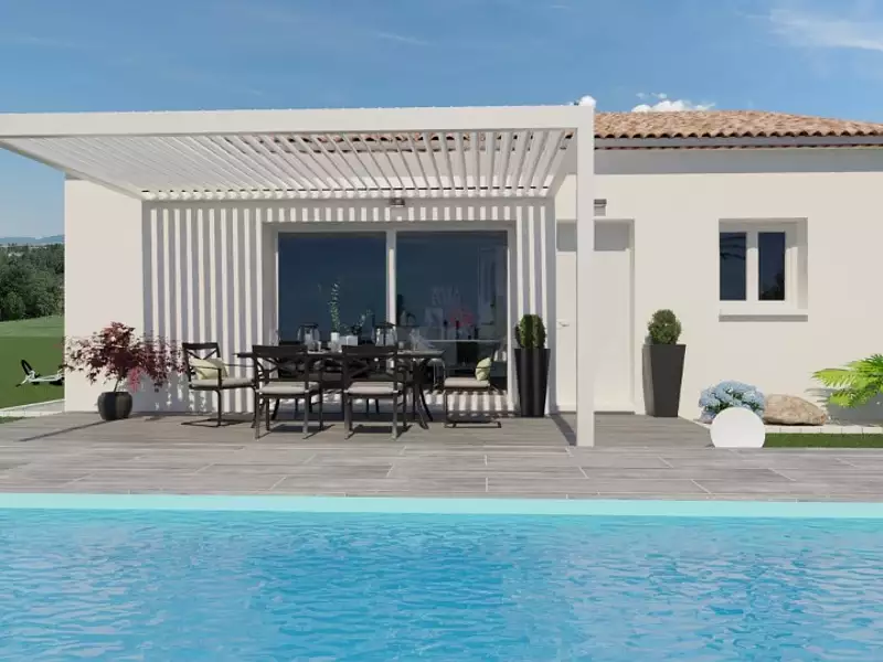 Maison neuve, 90 m² - Saint-Maurice-sur-Eygues (26110)