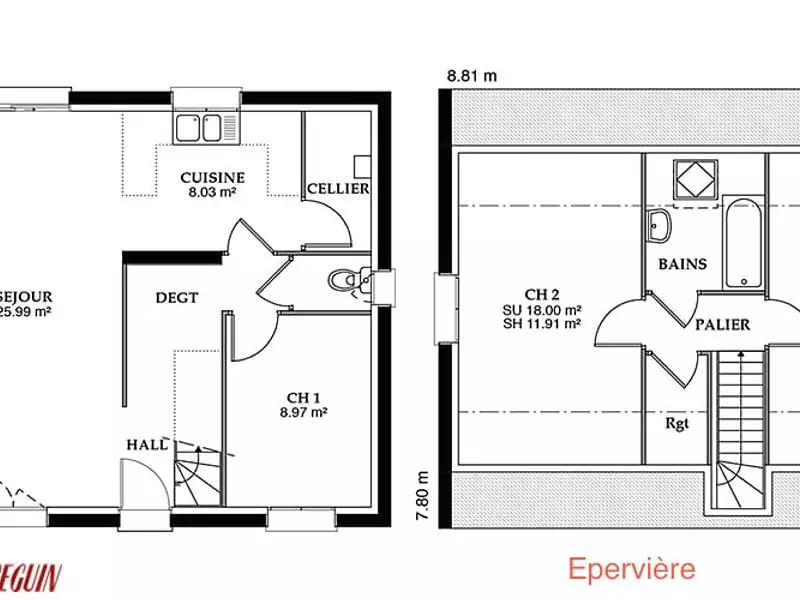 Maison neuve, 82 m² - Saint-Germain-des-Prés (45220)