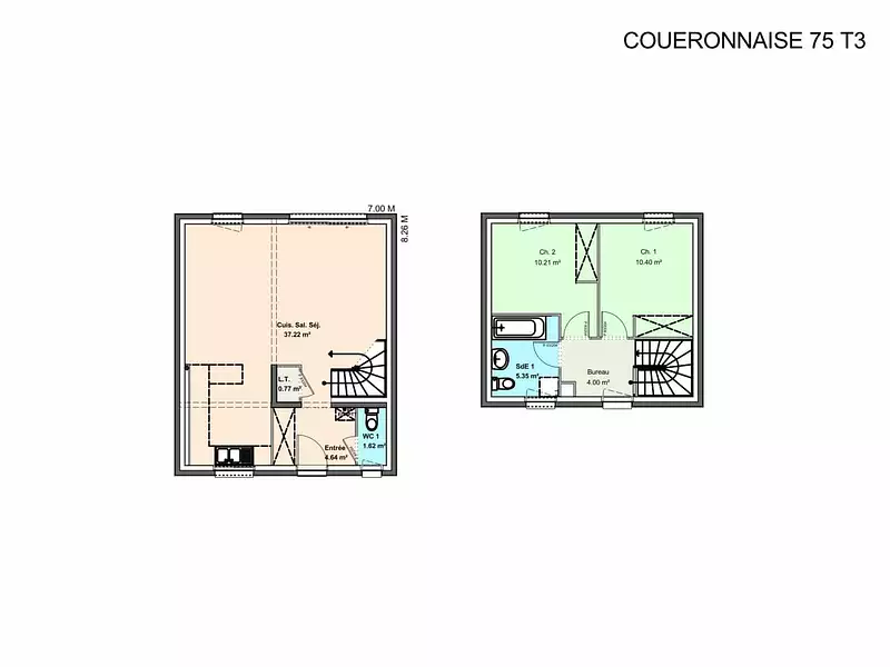 Maison neuve, 95 m² - Saint-Hilaire-de-Riez (85270)