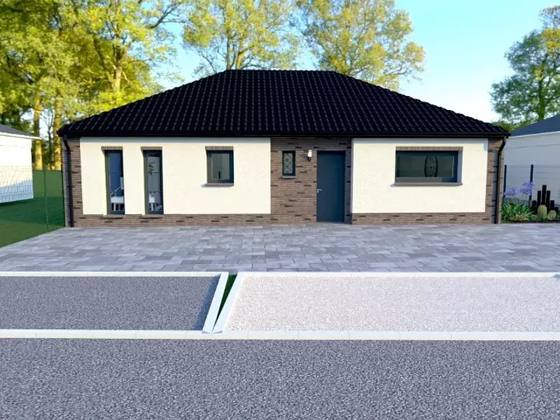 Maison neuve, 93 m² - Mazingarbe (62670)