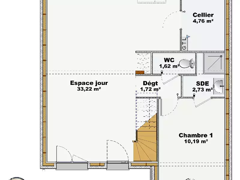 Maison neuve, 104 m² - Dammarie-les-Lys (77190)