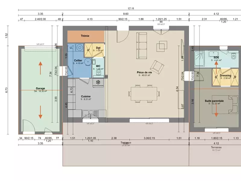 Maison neuve, 130 m² - Eyguières (13430)