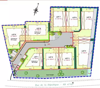 Terrain à bâtir, 409 m²