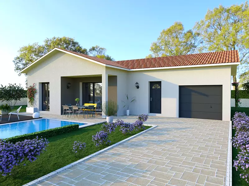 Maison neuve, 83 m² - Chanoz-Châtenay (01400)