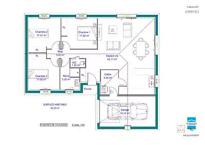 Maison neuve, 93 m²