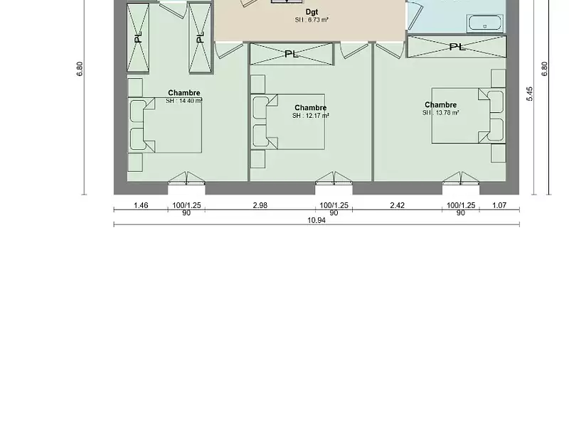 Maison neuve, 115 m² - La Crau (83260)