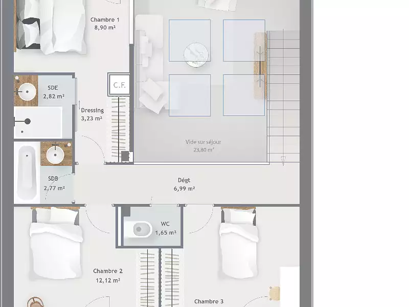 Maison neuve, 103 m² - Isneauville (76230)