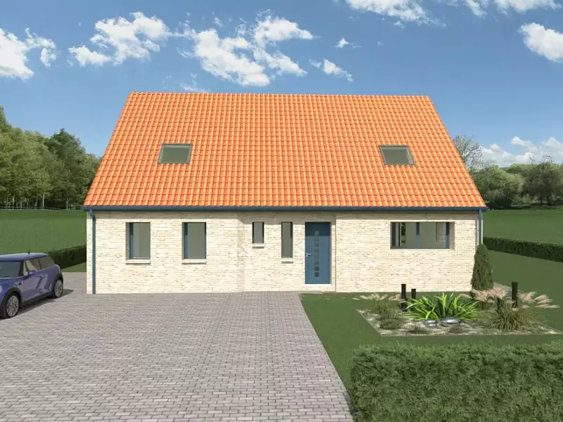 Maison neuve, 125 m² - Wormhout (59470)