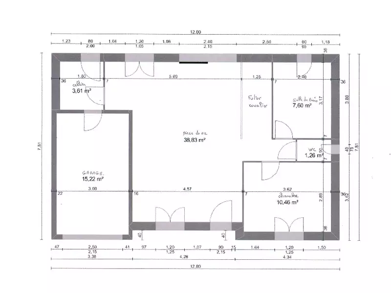 Maison neuve, 61 m² - Le Mans (72000)