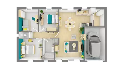 Maison neuve, 79 m²