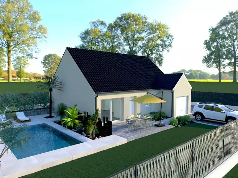Maison neuve, 76 m² - Saint-Aubin-Epinay (76160)