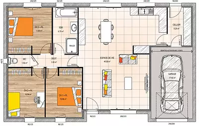 Maison neuve, 94 m²