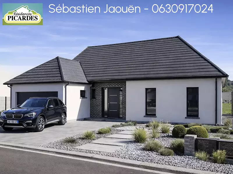 Maison neuve, 92,32 m² - Rully (60810)