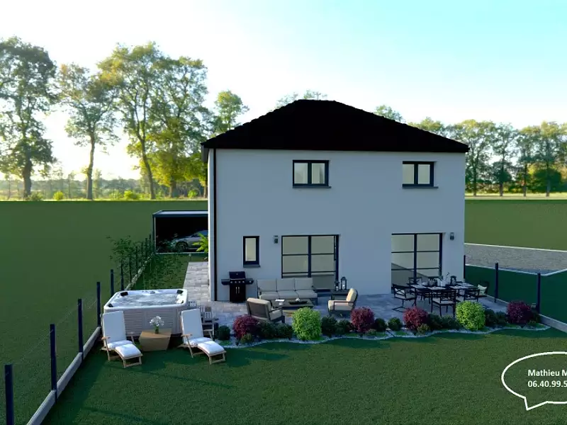 Maison neuve, 120 m² - Etricourt-Manancourt (80360)