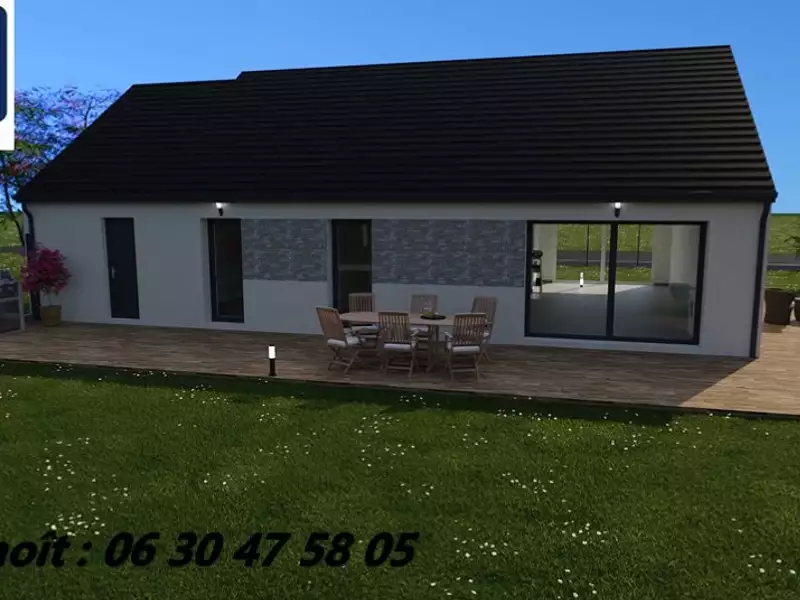 Maison neuve, 90 m² - Moret-Loing-et-Orvanne (77250)