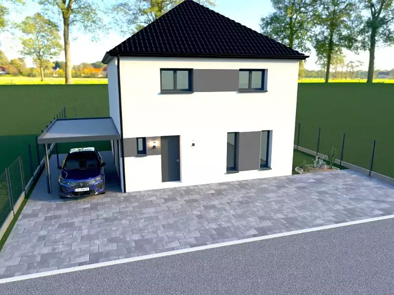 Maison neuve, 100 m² - Arleux (59151)