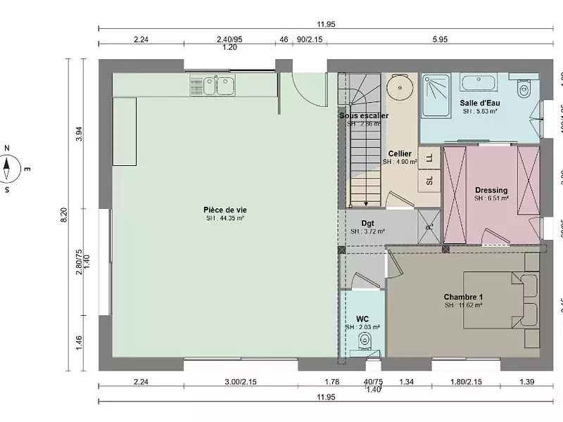 Maison neuve, 110 m² - La Crau (83260)