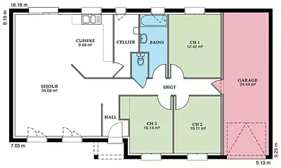 Maison neuve, 108 m²