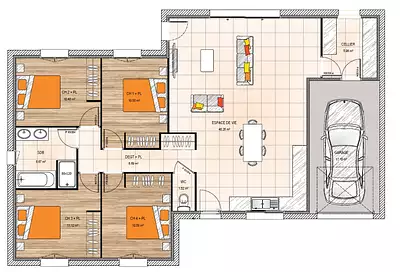 Maison neuve, 100 m²