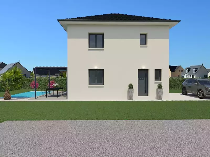 Maison neuve, 85 m² - Cressin-Rochefort (01350)