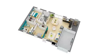 Maison neuve, 75 m²
