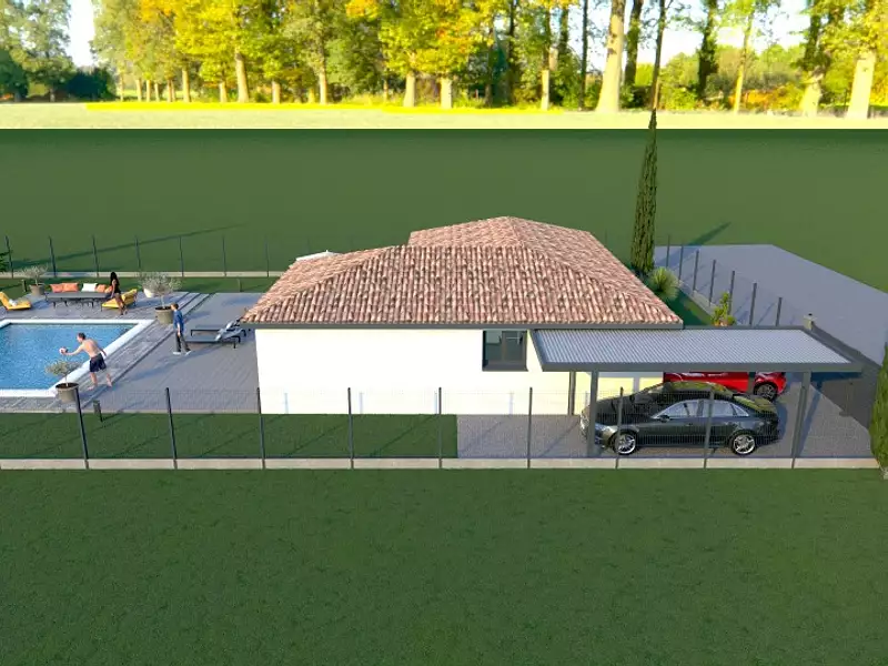 Maison neuve, 90 m² - Villeneuve-Minervois (11160)