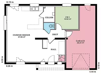 Maison neuve, 98 m²