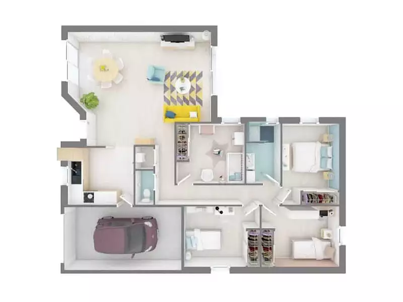 Maison neuve, 122 m² - Marcigny (71110)