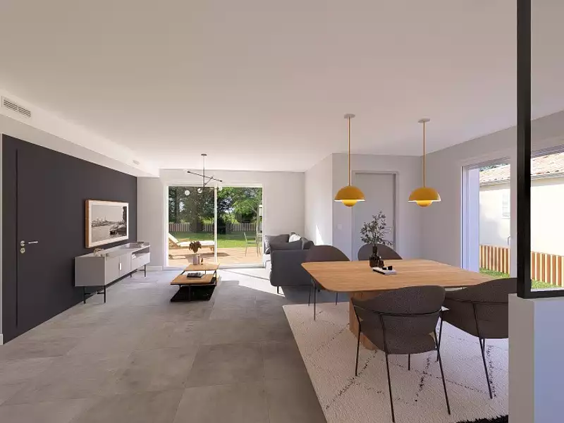 Maison neuve, 90 m² - Marcheprime (33380)
