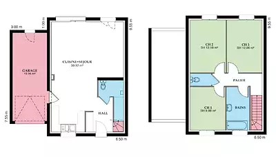 Maison neuve, 94 m²