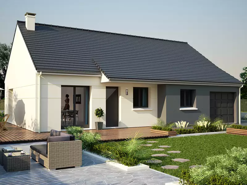 Maison neuve, 85,92 m² - Ablon (14600)