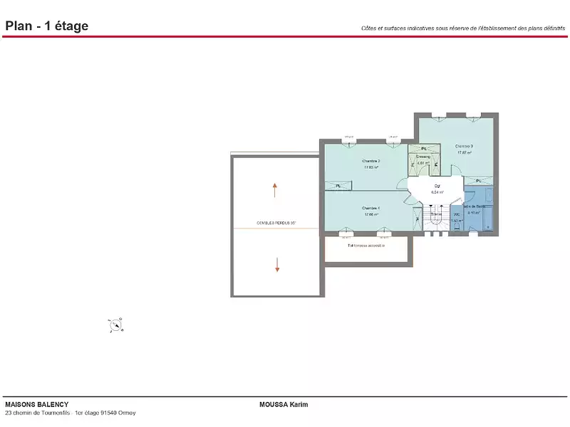 Maison neuve, 150 m² - Saint-Fargeau-Ponthierry (77310)