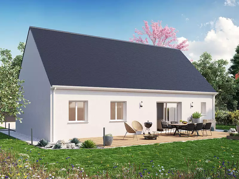 Maison neuve, 90 m² - Hommes (37340)