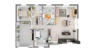 Maison neuve, 100 m²