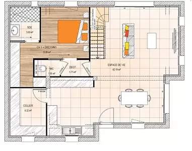 Maison neuve, 100 m²