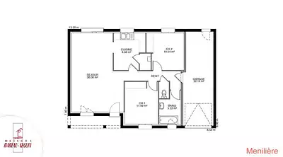 Maison neuve, 73 m²